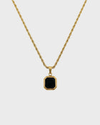 Bezel Stone Pendant Nacklace