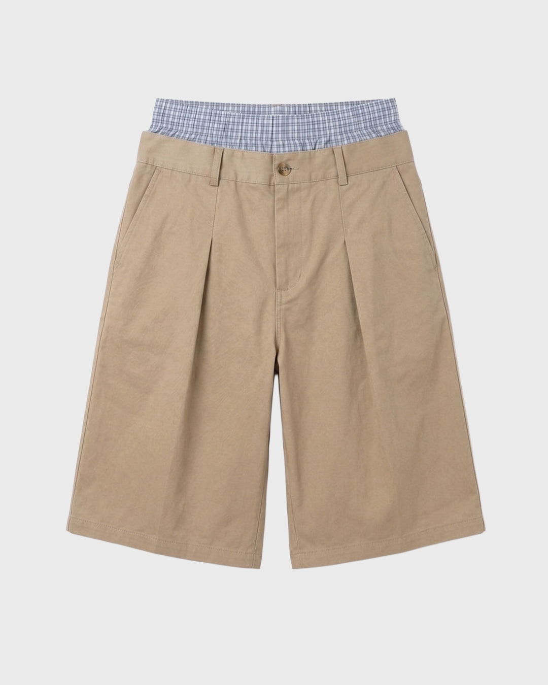 Shorts di jeans effetto candeggiato con bandana