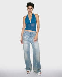 Ruched Halter Top