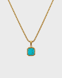 Bezel Stone Pendant Nacklace