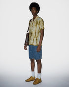 Shorts di jeans effetto candeggiato con bandana