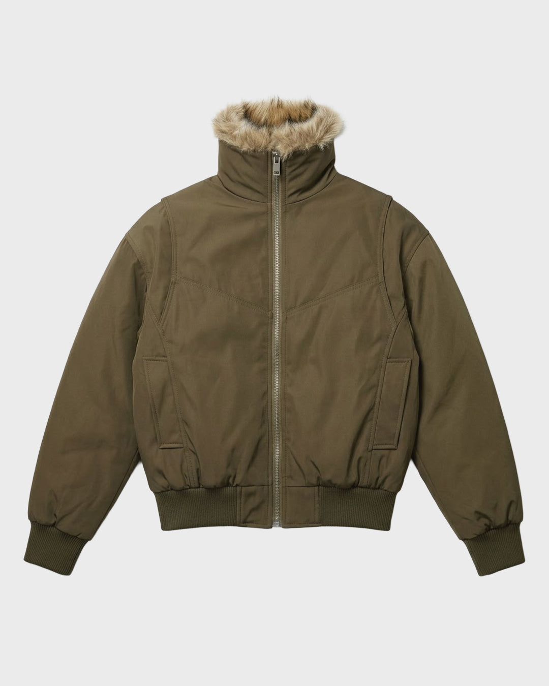 Fur Lined Bomber Jacket