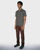 T-Shirt in Lino con Allacciatura