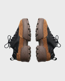 Paneled Leather Trainer