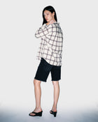 Bleach Patch Plaid Shirt