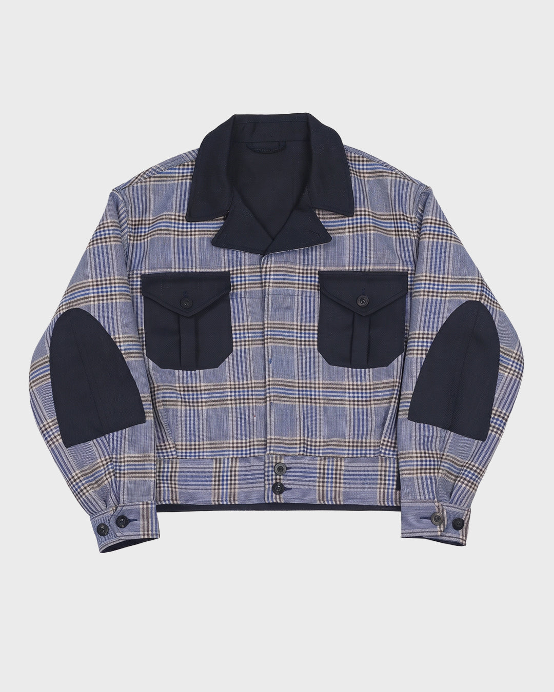 Glen Plaid Bomber Jacket