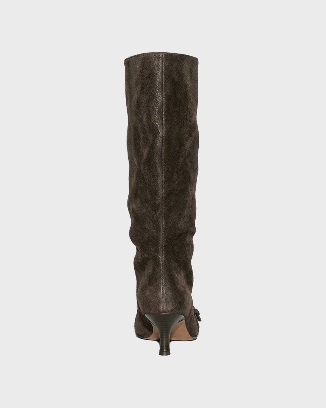 Distressed Slouch Buckle Boot