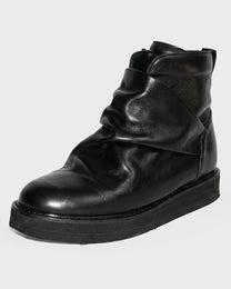 Folded Leather Boot
