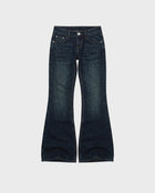 Dark Wash Low-Rise Flare Jeans
