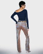 Overprint Flare Jeans