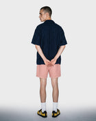 Salopette corta in denim nero