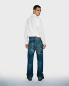 Running Stitch Patchwork Jeans
