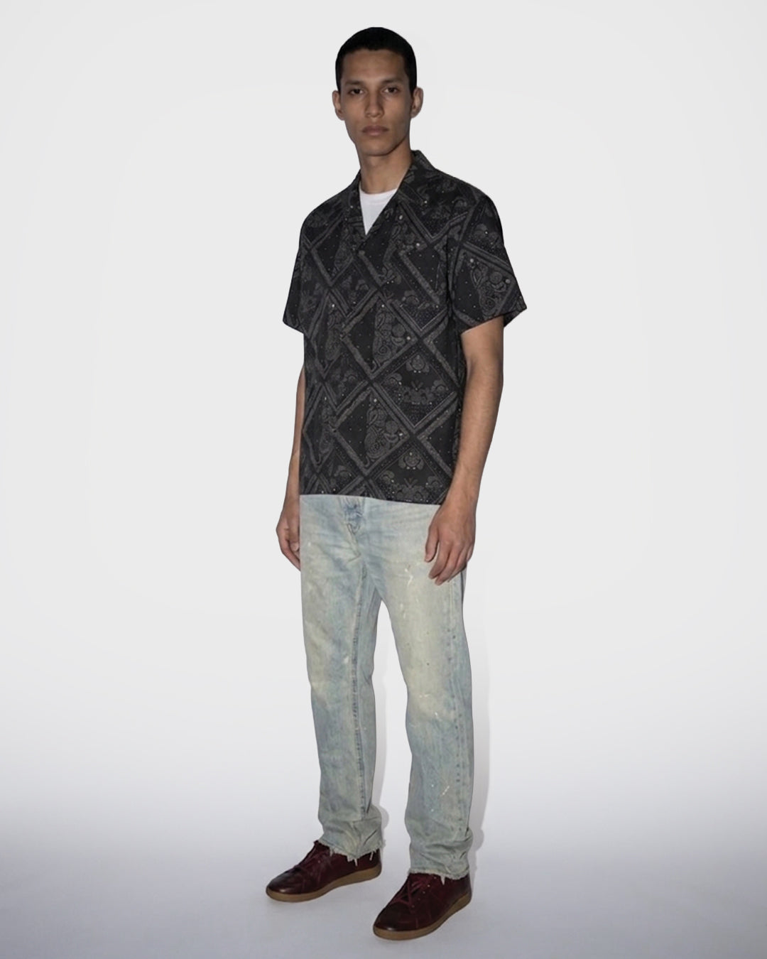 Camicia Camp Paisley Grid