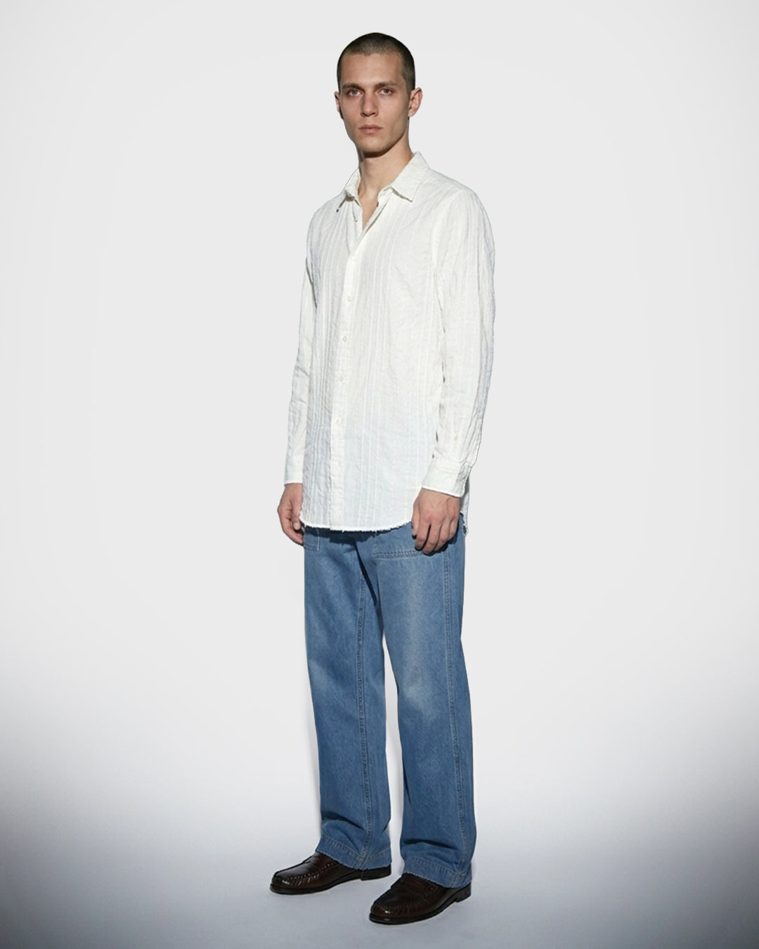 Camicia Jacquard Bianca Tenue