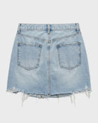 Offset Denim Skirt