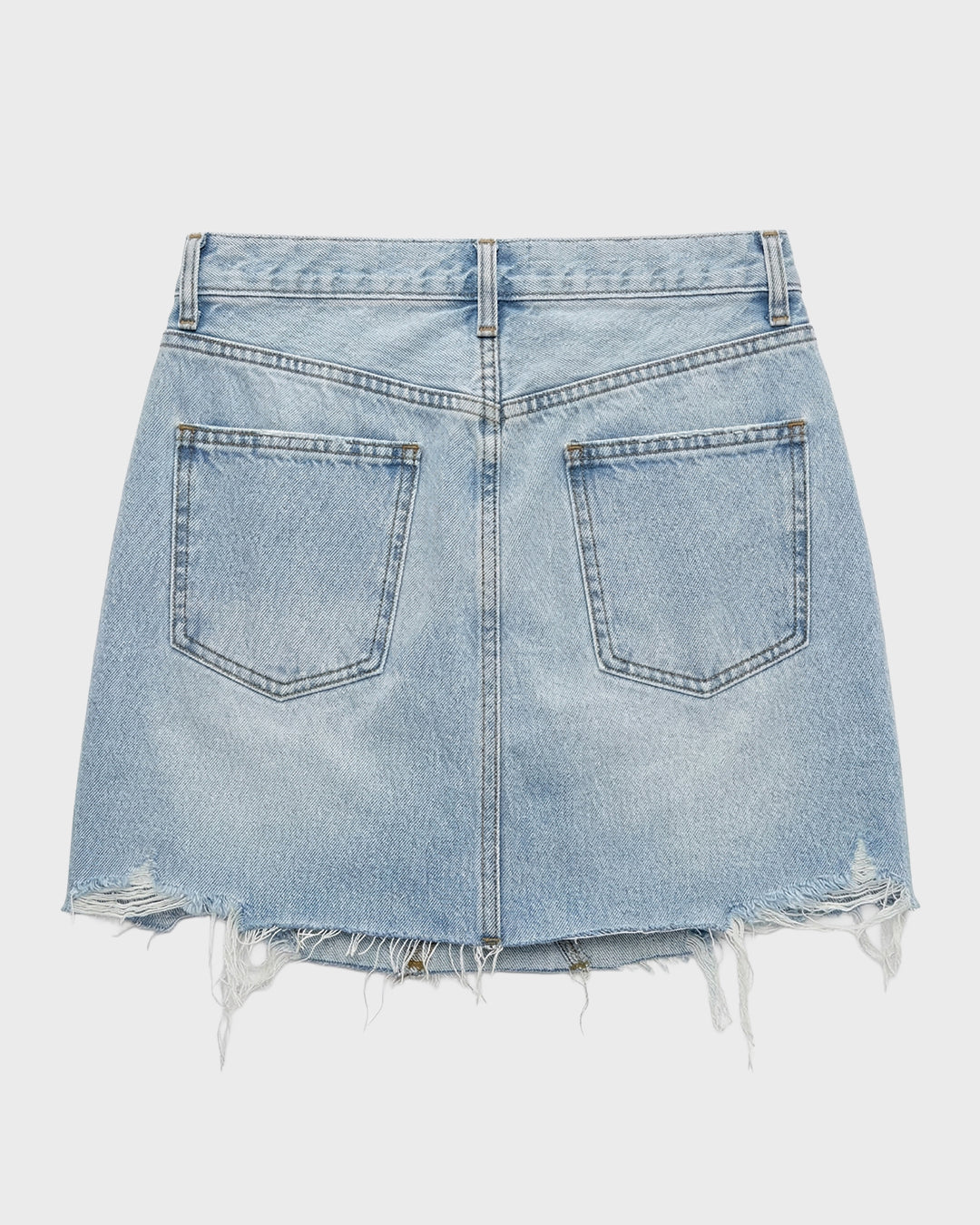 Offset Denim Skirt