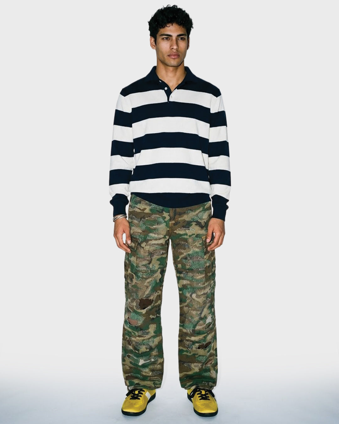 Boro Stitch Camouflage Pant