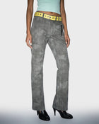Blurred Plaid Flare Pant