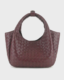 Woven Leather Tote Bag