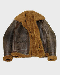 Leather Shearling Flight Jacket