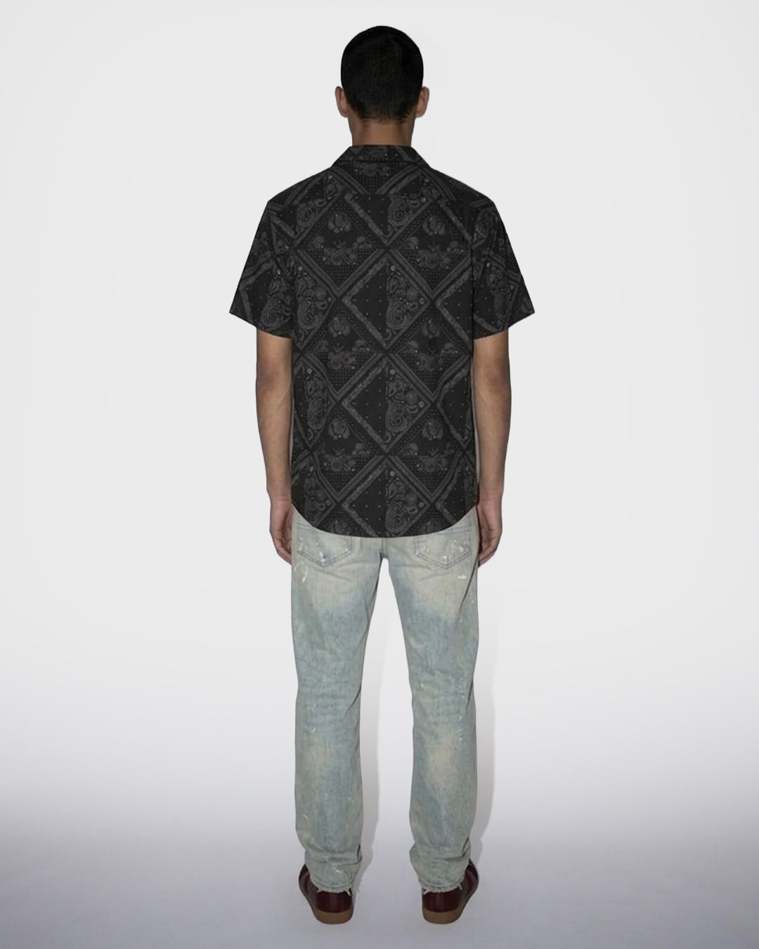 Camicia Camp Paisley Grid