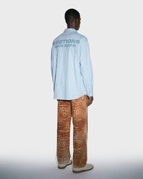 Rust Overdye Wide Jeans