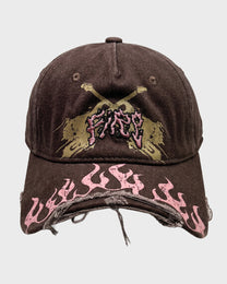 Flame Cut-Off Brim Cap