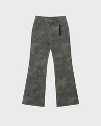 Blurred Plaid Flare Pant