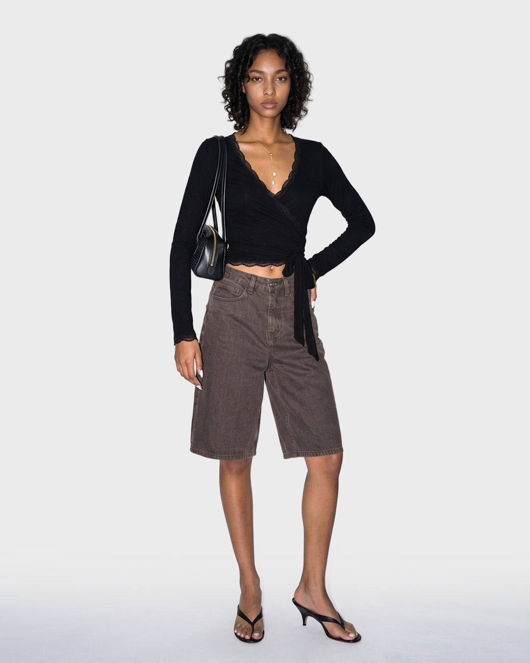 Pumice Stone Denim Shorts