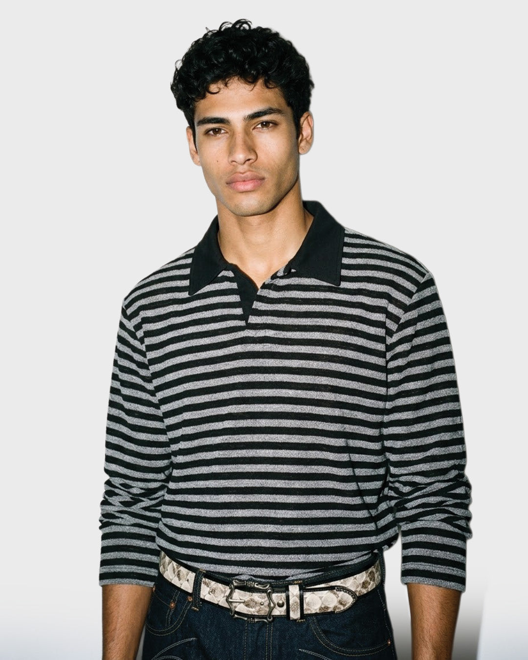 Slub Stripe Polo