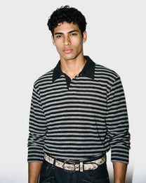 Slub Stripe Polo
