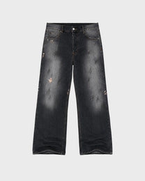 Faded Charcoal Flare Jeans