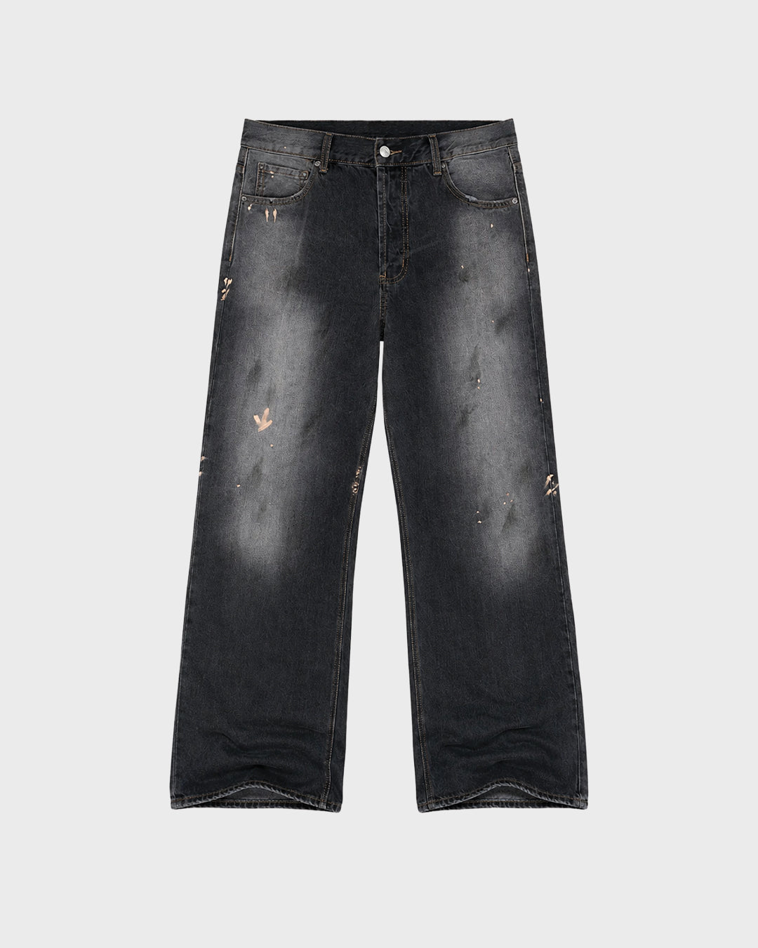 Jeans svasati color carbone sbiadito