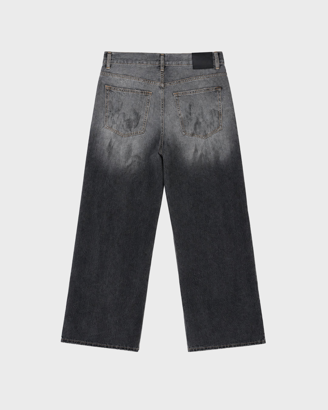 Jeans svasati color carbone sbiadito