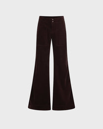 Patch Pocket Flare Trousers