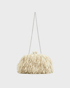 Curly Fur Crossbody Clutch