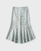 Silk Scale Flare Skirt