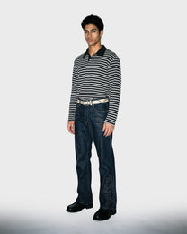 Slub Stripe Polo