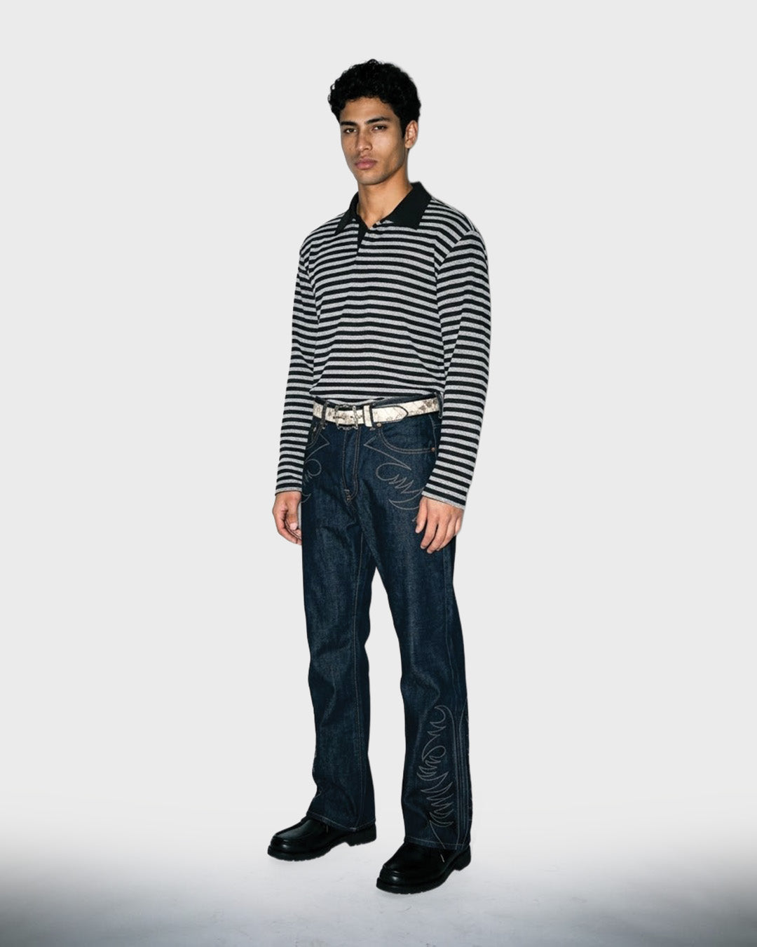 Slub Stripe Polo