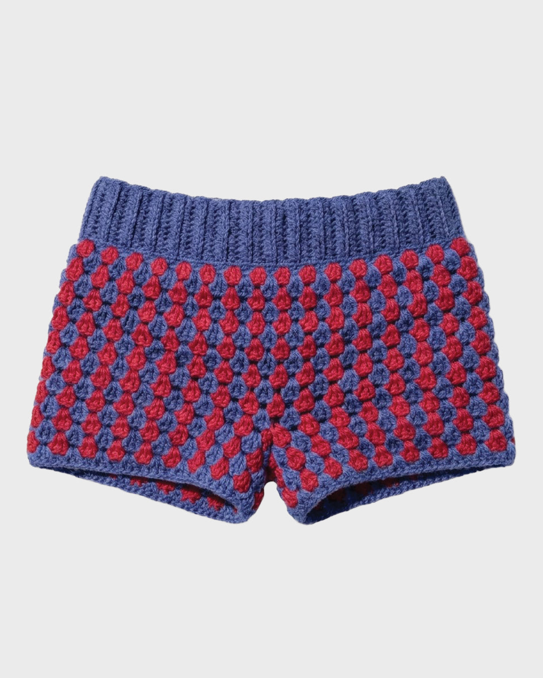 Puff Stitch Cashmere Wool Shorts
