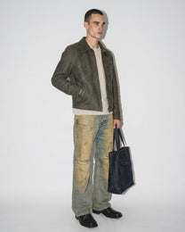 Draped Leather Boot
