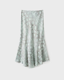 Silk Scale Flare Skirt