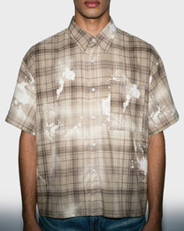 Bleach Splash Plaid Shirt