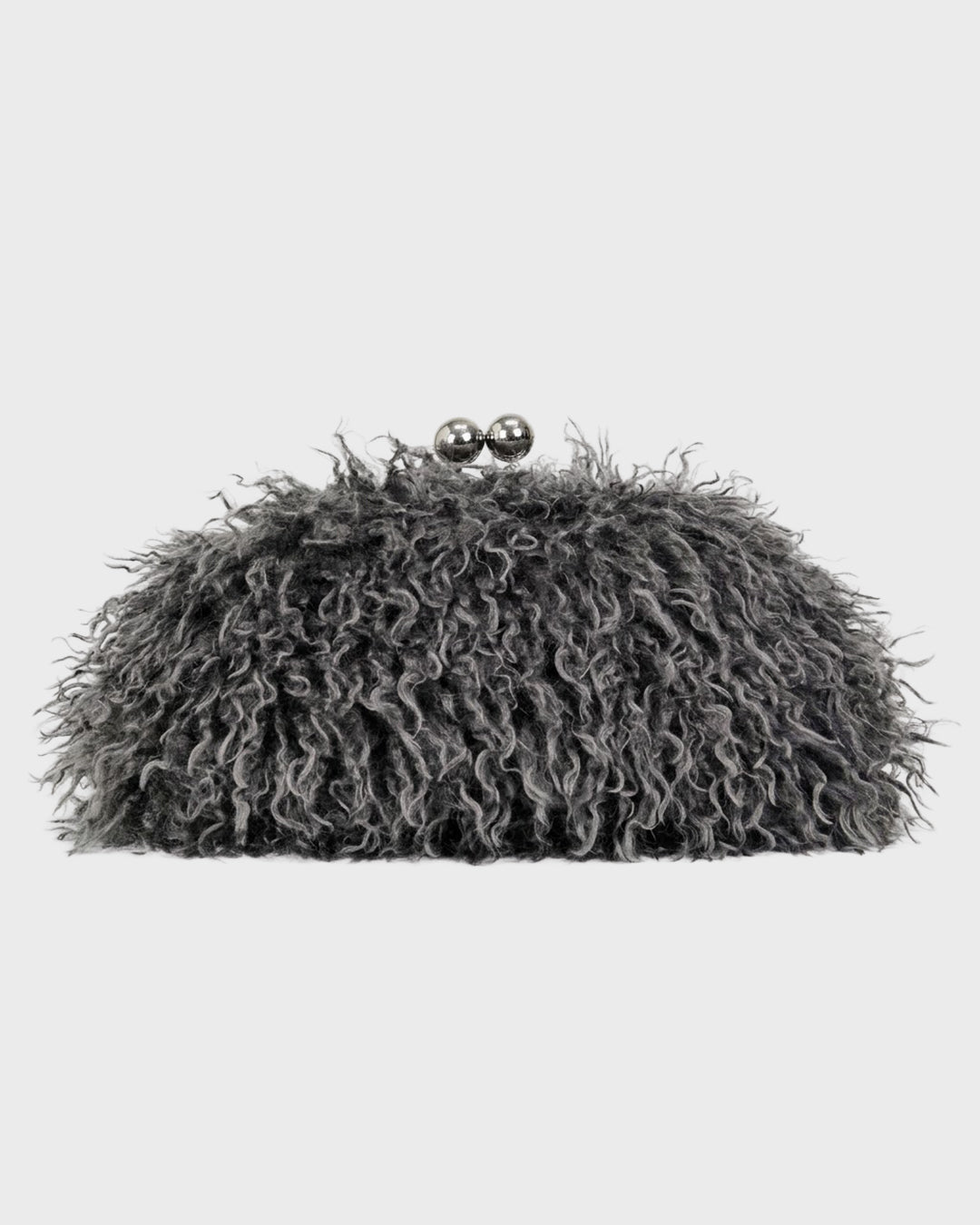 Curly Fur Crossbody Clutch