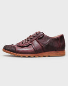 Sneaker alta in pelle con suola carrarmato