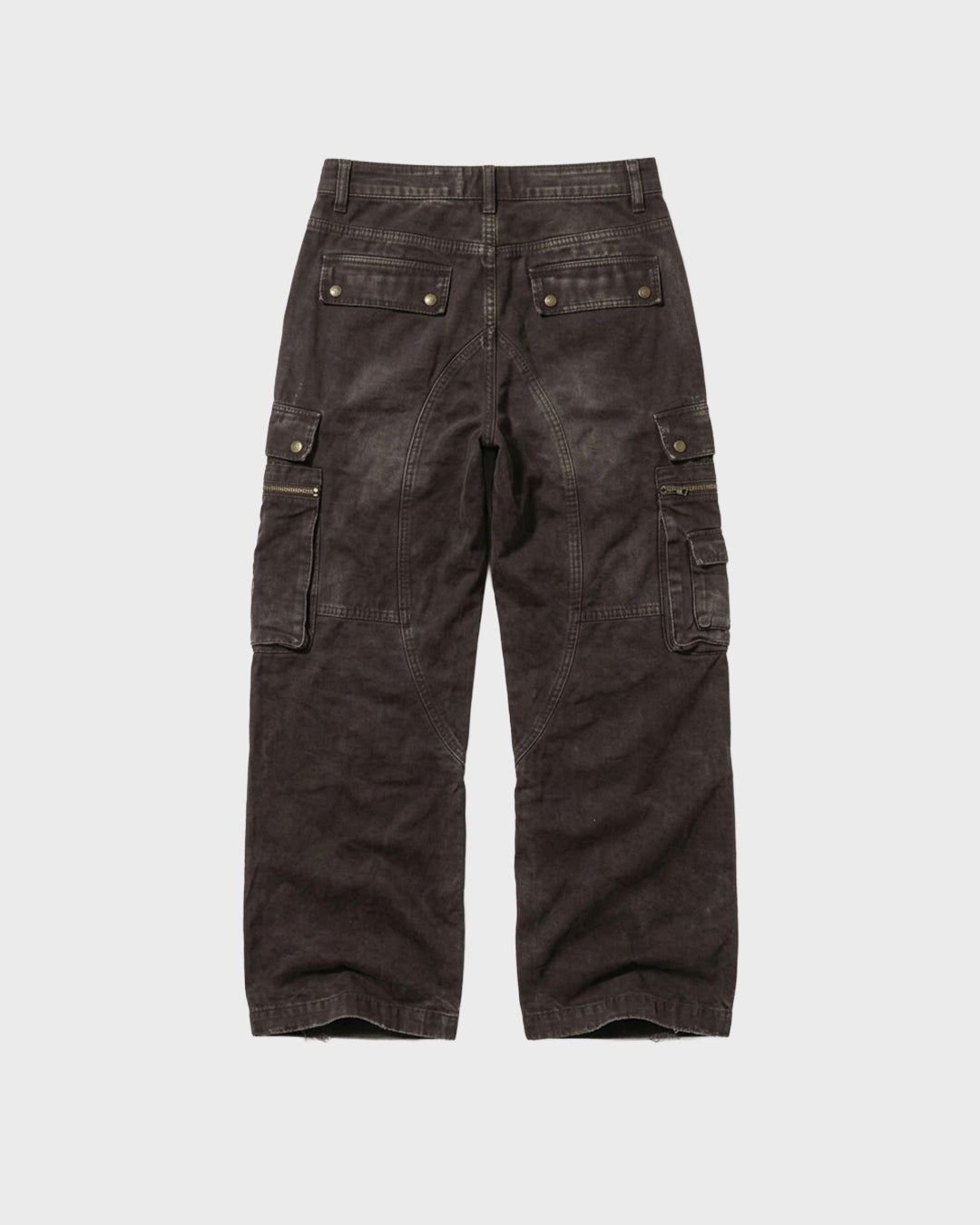 Aged Moleskin Cargo Trousers