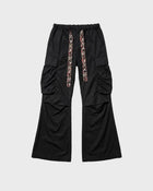 Print Tie Flare Cargo Pants