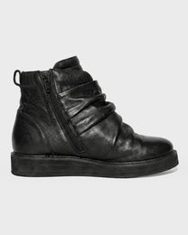 Folded Leather Boot