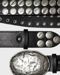 Hammered Steel Oval Belt