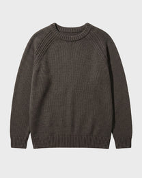 Raglan Line Knitted Sweater